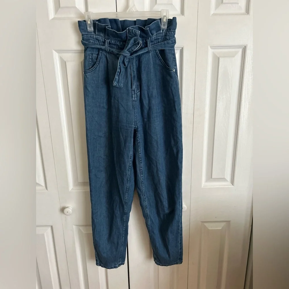 ✌️4 for $20✌️ Frank & Oak Linda balloon in dark wash - Picture 2 of 10